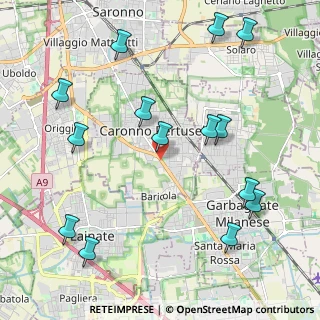 Mappa Viale Cinque Giornate, 21042 Caronno Pertusella VA, Italia (2.49143)