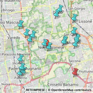 Mappa Via Luigi Cadorna, 20054 Nova Milanese MB, Italia (2.4545)