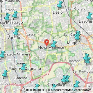 Mappa Via Luigi Cadorna, 20054 Nova Milanese MB, Italia (3.834)
