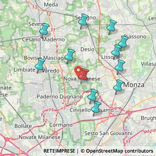 Mappa Via Luigi Cadorna, 20054 Nova Milanese MB, Italia (4.2175)