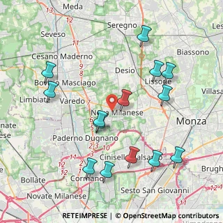Mappa Via Luigi Cadorna, 20054 Nova Milanese MB, Italia (4.34857)