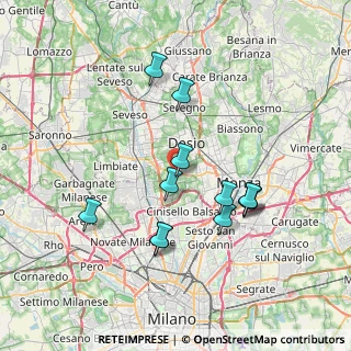 Mappa Via Luigi Cadorna, 20054 Nova Milanese MB, Italia (6.84)