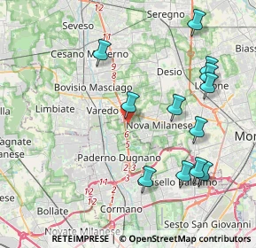 Mappa Via Privata Industrie, 20834 Nova milanese MB, Italia (4.41417)