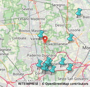 Mappa Via Privata Industrie, 20834 Nova milanese MB, Italia (4.78364)