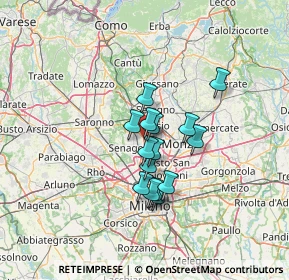 Mappa Via Privata Industrie, 20834 Nova milanese MB, Italia (9.31867)