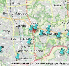 Mappa Via Privata Industrie, 20834 Nova milanese MB, Italia (2.62385)