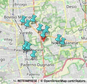 Mappa Via Privata Industrie, 20834 Nova milanese MB, Italia (1.5375)