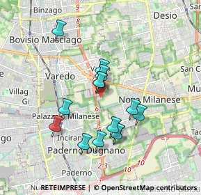 Mappa Via Privata Industrie, 20834 Nova milanese MB, Italia (1.53429)