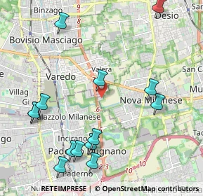 Mappa Via Privata Industrie, 20834 Nova milanese MB, Italia (2.51429)
