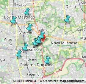 Mappa Via Privata Industrie, 20834 Nova milanese MB, Italia (1.70083)