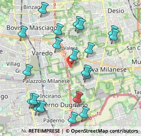 Mappa Via Privata Industrie, 20834 Nova milanese MB, Italia (2.2825)