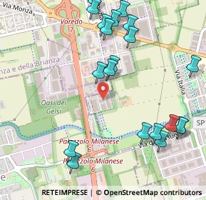 Mappa Via Privata Industrie, 20834 Nova milanese MB, Italia (0.6125)