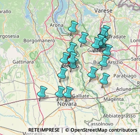 Mappa Viale dei Tigli, 28047 Oleggio NO, Italia (12.1525)