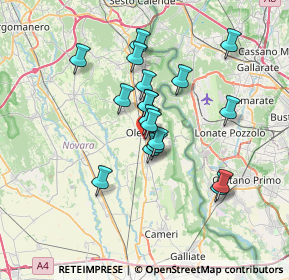 Mappa Viale dei Tigli, 28047 Oleggio NO, Italia (5.57111)