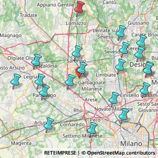Mappa Via Arese, 21042 Caronno Pertusella VA, Italia (10.7515)