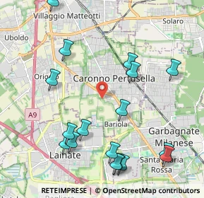 Mappa Via Arese, 21042 Caronno Pertusella VA, Italia (2.43412)