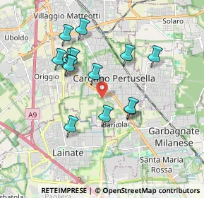 Mappa Via Arese, 21042 Caronno Pertusella VA, Italia (1.66929)