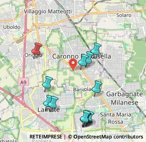 Mappa Via Arese, 21042 Caronno Pertusella VA, Italia (2.17538)