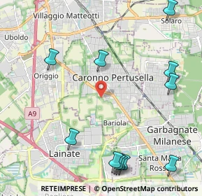 Mappa Via Arese, 21042 Caronno Pertusella VA, Italia (2.78636)