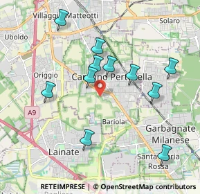 Mappa Via Arese, 21042 Caronno Pertusella VA, Italia (1.86)