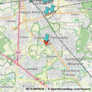 Mappa Via Arese, 21042 Caronno Pertusella VA, Italia (3.70154)