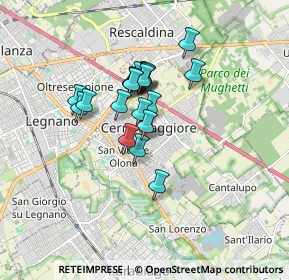 Mappa Via Armando Diaz, 20023 Cerro Maggiore MI, Italia (1.226)