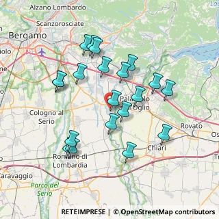 Mappa Via Aldo Moro, 24050 Palosco BG, Italia (7.031)