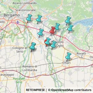 Mappa Via Aldo Moro, 24050 Palosco BG, Italia (6.52)