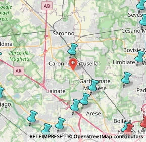 Mappa Via Lampedusa, 21042 Caronno Pertusella VA, Italia (7.01647)