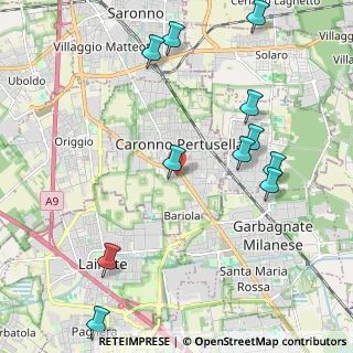 Mappa Via Lampedusa, 21042 Caronno Pertusella VA, Italia (2.45182)