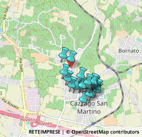 Mappa Vicolo Sant'Antonio, 25046 Cazzago San Martino BS, Italia (0.717)