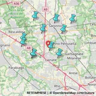 Mappa Via E. Fermi, 21042 Caronno Pertusella VA, Italia (3.78364)