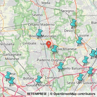 Mappa Cascina Messa, 20814 Varedo MB, Italia (6.51077)