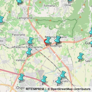 Mappa Via Franciacorta, 25050 Rodengo-Saiano BS, Italia (3.506)