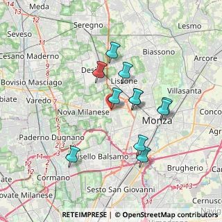 Mappa Via Fratelli Mameli, 20835 Muggiò MB, Italia (3.07818)