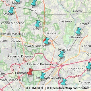 Mappa Via Fratelli Mameli, 20835 Muggiò MB, Italia (6.41818)