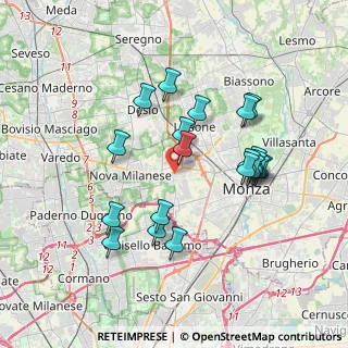Mappa Via Fratelli Mameli, 20835 Muggiò MB, Italia (3.437)