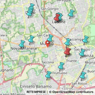 Mappa Via Fratelli Mameli, 20835 Muggiò MB, Italia (2.55421)