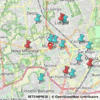 Mappa Via Fratelli Mameli, 20835 Muggiò MB, Italia (2.28)