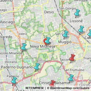 Mappa Via S. Michele al Carso, 20834 Nova Milanese MB, Italia (3.25167)