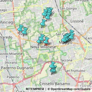 Mappa Via S. Michele al Carso, 20834 Nova Milanese MB, Italia (2.018)