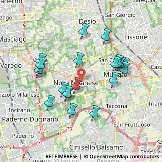 Mappa Via S. Michele al Carso, 20834 Nova Milanese MB, Italia (1.8875)