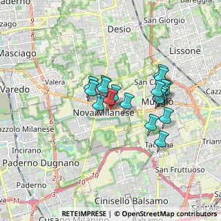 Mappa Via S. Michele al Carso, 20834 Nova Milanese MB, Italia (1.37263)