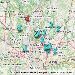Mappa Via S. Michele al Carso, 20834 Nova Milanese MB, Italia (6.42563)