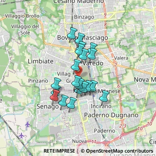 Mappa C.so Milano, 20814 Varedo MB, Italia (1.329)