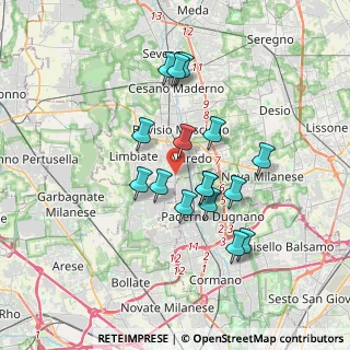 Mappa C.so Milano, 20814 Varedo MB, Italia (3.0475)