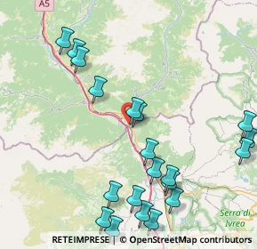 Mappa Via Caduti del Lavoro, 11026 Pont-Saint-Martin AO, Italia (9.9465)