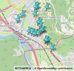 Mappa Via Caduti del Lavoro, 11026 Pont-Saint-Martin AO, Italia (0.3425)