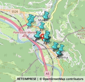 Mappa Via Caduti del Lavoro, 11026 Pont-Saint-Martin AO, Italia (0.6085)