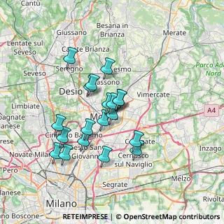 Mappa Via Roberto Ardigò, 20052 Monza MB, Italia (5.90316)